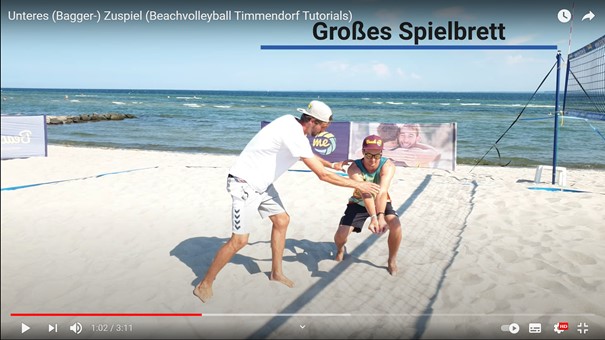 Beachvolleyball-Training: 4 Tipps zum Unteren (Bagger-) Zuspiel